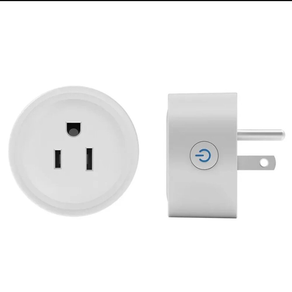 NEW Mini Wifi Smart White Plug Outlet Switch Socket Voice Control Compatible NIB